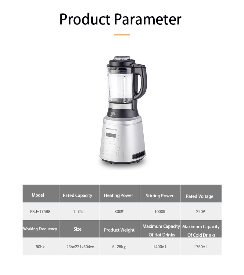 Multi-Function Electric Blender PBJ-175B8